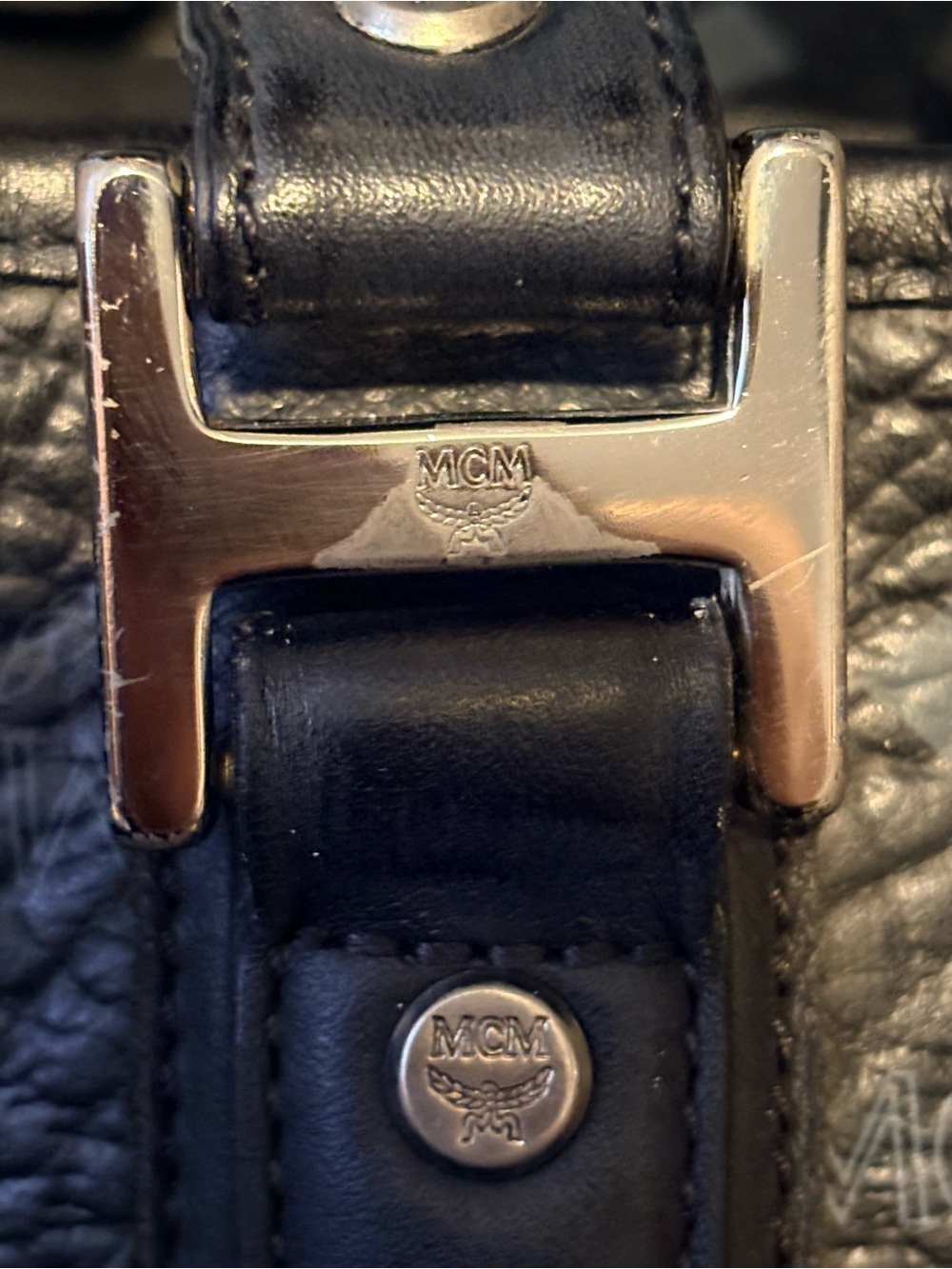 MCM Visetos Leather Tote Bag - Picture 14 of 16